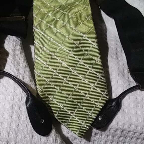 Faconnable silk tie & suspenders$63  free $5 gift - Picture 4 of 5